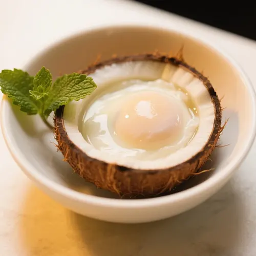 原盅椰皇燉蛋白